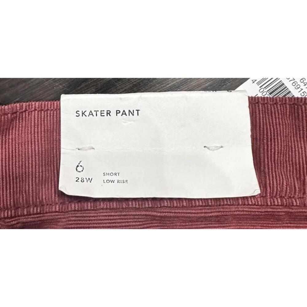 NWT American Eagle Outfitters AEO Womens Skater Corduroy Pants Size 6 Short - Picture 11 of 12